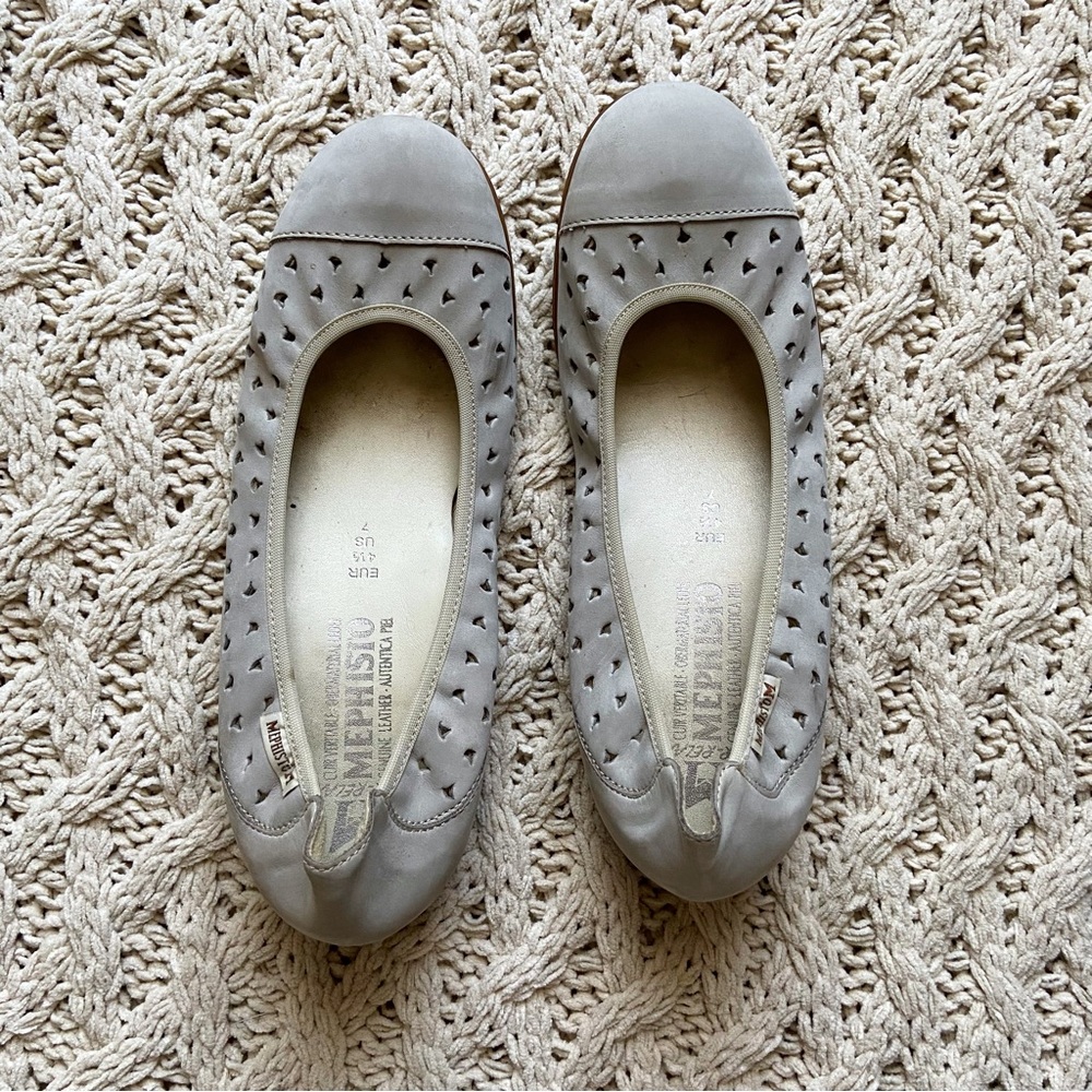 Mephisto grey flats shoe